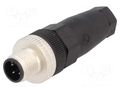 Connector: M12; plug; PIN: 4; male; A code-DeviceNet / CANopen HIRSCHMANN ELST4012PG7