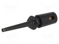 Clip-on probe; hook type; 0.3A; 60VDC; black; Overall len: 40mm AXIOMET D-6011