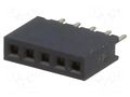 Connector: pin strips; socket; female; PIN: 5; straight; 1.27mm; THT CONNFLY DS1065-01-1X5S8BV