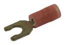 TERMINAL, FORK, #6, 18AWG, RED 19115-0009