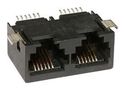 MODULAR CONN, R/A JACK, 8P8C, 2GANG, SMT 43841-0005