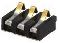 Connector: battery; SMT; gold-plated; ways: 3; 2.5mm KYOCERA AVX 009155003201006
