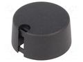 Knob; with pointer; plastic; Øshaft: 6mm; Ø31x16mm; black; A10 OKW A1031069