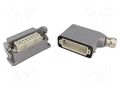 Connector: HDC; male + female; 16A; 250V; Han Kit; PIN: 16; 16+PE HARTING 10200160000