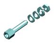 SCREW LOCK, FEMALE, 4-40 UNC, 12.7MM 173112-0028