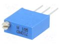 Potentiometer: mounting; vertical,multiturn; 1MΩ; 500mW; THT; ±10% BOURNS 3292W-1-105LF