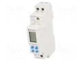 Programmable time switch; Range: 1min÷7days; SPDT; 230VAC; IP20 FINDER 12.71.8.230.0000