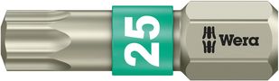 3867/1 TS TORX® bits, stainless, TX 25x25, Wera 05071035001