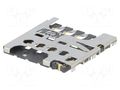 Connector: for cards; Micro SIM; push-pull; SMT; PIN: 6 ATTEND 115I-AEAA