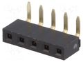 Connector: pin strips; socket; female; PIN: 5; angled 90°; 2.54mm NINIGI ZL306-05