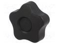 Knob; Ø: 40mm; Int.thread: M8; 18mm; H: 27mm; technopolymer PP ELESA+GANTER VCT.40B-M8