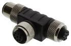 CONN, SPLITTER, 8POS, M12 RCPT, CABLE M12.8-T-SPLIT