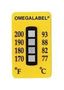LABEL, NON-REVERSE STRIP, 4PT, 49DEG C TL-4-105-10