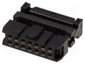 Connector: IDC; plug; female; PIN: 14; with cable clamp; IDC; 1.27mm CONNFLY DS1016-14MASIBB