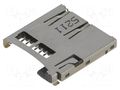 Connector: for cards; microSD; push-push; SMT; gold-plated ATTEND MCC-SDMICRO