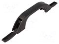 Holder; polypropylene; black; H: 38.7mm; L: 174mm; W: 29mm; handle MENTOR MR-3044.1380