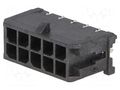 Connector: wire-board; socket; male; PIN: 10; Micro-Fit 3.0; THT MOLEX MX-43045-1012