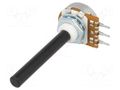 Potentiometer: shaft; single turn; 4.7MΩ; ±20%; 0.4W; linear; 6mm OMEG PC20BU-4M7-LIN