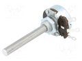 Potentiometer: shaft; single turn; 10kΩ; 4W; ±10%; 6mm; wirewound AB Elektronik POT4W-10K