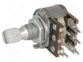 Potentiometer: shaft; single turn; 47kΩ; 100mW; ±20%; on panel,PCB TELPOD PRP162G-47K-A