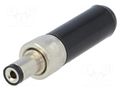 Connector: DC supply; plug; female; 5.5/2.1mm; 5.5mm; 2.1mm; 5A SWITCHCRAFT S760K