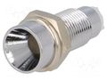 LED holder; 3mm; chromium; metal; concave; with plastic plug SIGNAL-CONSTRUCT SMZ1069