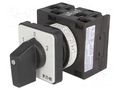 Switch: reversing cam switch; Stabl.pos: 3; 32A; 1-0-2; Poles: 2 EATON ELECTRIC T3-2-8400/E