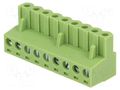 Connector: pluggable terminal block; plug; female; 12A; 250V; 1x9 XINYA TBW-5.08-K-9P