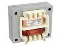 Transformer: mains; 20VA; 230VAC; 6V; 3.3A; Leads: solder lugs; IP00 INDEL TS20/25