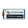 Display E-paper E-Ink - 2.13'' 250x122px - SPI - black and white - for Raspberry Pi Pico - Waveshare 19406 WSR-18993 5904422371807