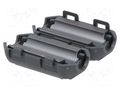 Ferrite: two-piece; on round cable; A: 30mm; B: 23mm; C: 7mm; plastic TDK ZCAT1730-0730A-BK