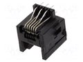 Connector: RJ12; socket; PIN: 6; 6p6c; THT; straight; 12mm TE Connectivity 216446-1