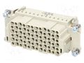 Connector: HDC; contact insert; female; 10A; 250V; Han® HMC; PIN: 72 HARTING 09162723101