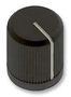 ROUND KNURLED KNOB WITH LINE IND, 6.35MM 3489-2-B