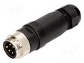 Connector: 7/8"; plug; male; PIN: 5; straight; for cable; 8A; IP67 MOLEX MX-130017-0029