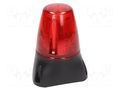 Signaller: lighting-sound; 35÷85VDC; 35÷85VAC; LED x8; red; IP65 MOFLASH SIGNALLING LEDA100-03-02