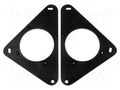Speaker frame; 100mm; Renault; Renault Master II; 2pcs. 4CARMEDIA RAM-20.499/K