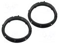 Speaker frame; 165mm; Audi,Seat,VW,Škoda; Audi A1 2010->,VW UP 4CARMEDIA RAM-20.542/K