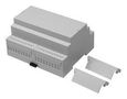 ENCLOSURE, PC, DIN RAIL, LIGHT GREY CNMB/6/KIT