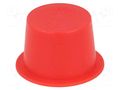 Stopper; Body: red; Out.diam: 30mm; H: 13.3mm; LDPE; push-in; SafeCAP SUNDPLAST SP292