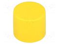 Cap; Body: yellow; Øint: 60.8mm; H: 19.8mm; LDPE; push-in; SafeCAP SUNDPLAST HS608