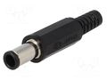 Connector: DC supply; plug; female; 5.5/3.3/1mm; for cable; 1A LUMBERG 1636-04