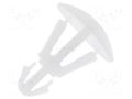 Assembly stud; polyamide; L: 5mm; snap fastener; natural; UL94V-2 FIX&FASTEN FIX-RCC-5