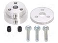 Bracket wheel; Kit: adapter,mounting screws; Shaft: D spring POLOLU POLOLU-2673