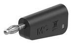 BANANA CONNECTOR, BLACK, PLUG, 32A 64.1042-21