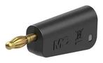 BANANA CONNECTOR, BLACK, PLUG, 32A 64.1045-21