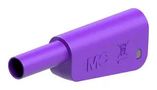 BANANA CONNECTOR, VIOLET, PLUG, 32A 66.2023-26