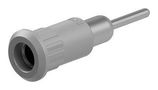 BANANA CONNECTOR, GREY, SOCKET, 25A 64.3011-28