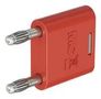 BANANA CONNECTOR, RED, PLUG, 32A 64.4010-22