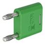 BANANA CONNECTOR, GREEN, PLUG, 32A 64.4010-25